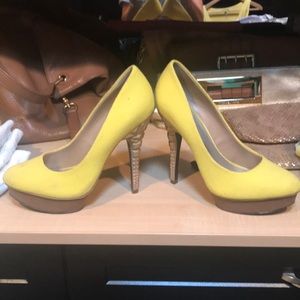 Rachel Zoe Yellow pumps